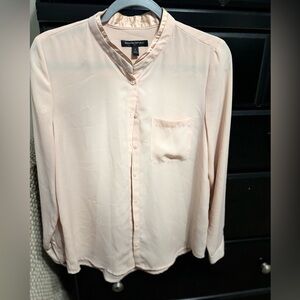 Blush sheer blouse